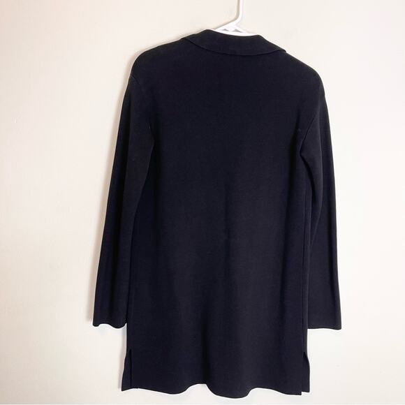 Talbots Knit Long Cardigan Sweater Jacket woman’s size XS Black - Picture 7 of 7